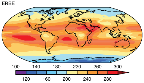 Outgoing Longwave Radiation, OLR, ERBE