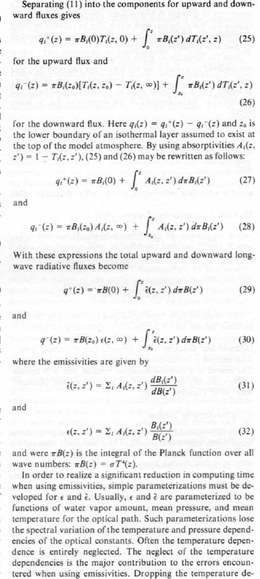 Ramanathan-Coakley-1978-p7 A few equations from Ramanathan and Coakley, p7
