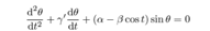 Pendulum-forced-equation